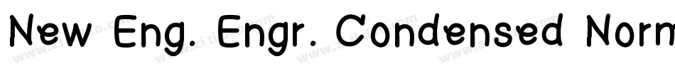 New Eng. Engr. Condensed Normal字体转换